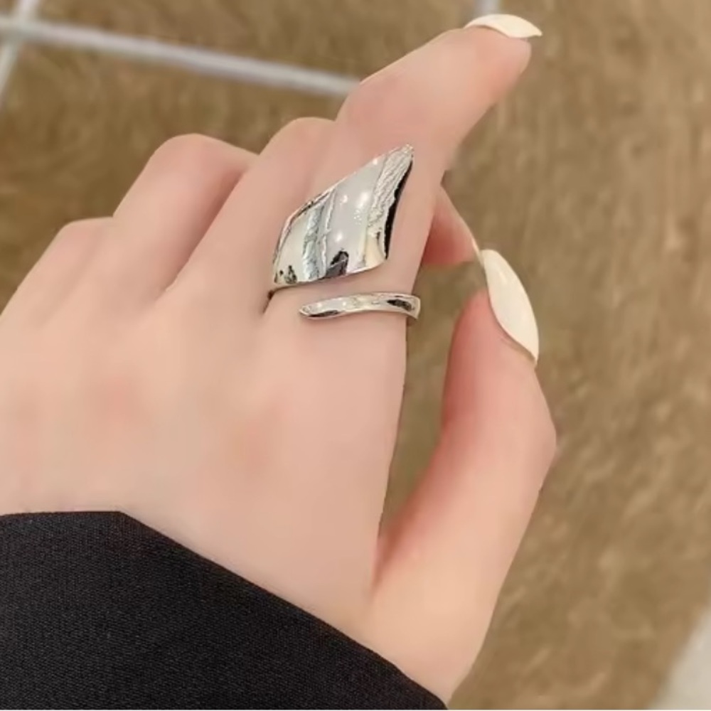 Polished Wrap Ring | 925 Sterling Silver Adjustable - Picture 10 of 15